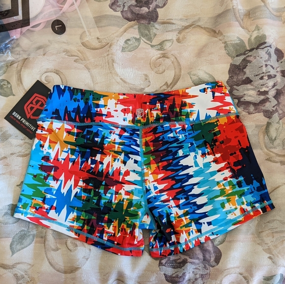 NWT Born Primitive Shorts in Rainbow - Picture 2 of 6